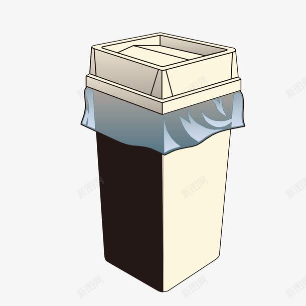 手绘创意垃圾桶png免抠素材_新图网 https://ixintu.com 创意 回收 垃圾 垃圾桶 废品