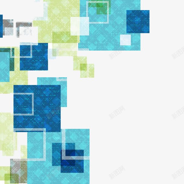 蓝色图案png免抠素材_新图网 https://ixintu.com 几何图 几何图形 几何图案 图案 炫彩几何 蓝色