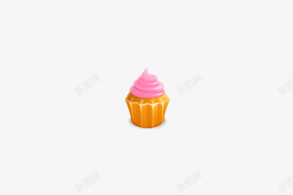 粉色卡通纸杯蛋糕png免抠素材_新图网 https://ixintu.com 卡通 粉色 纸杯 蛋糕