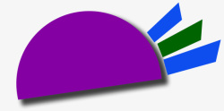 紫色扁平图案素材