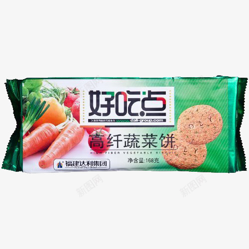 好吃点高纤蔬菜饼png免抠素材_新图网 https://ixintu.com 包装 好吃点 袋装 高纤蔬菜饼