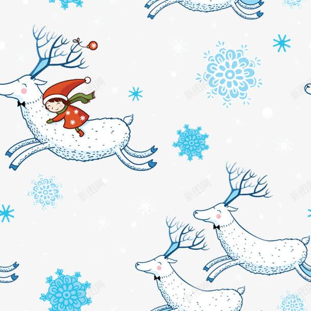 圣诞节圣诞老人羚羊png免抠素材_新图网 https://ixintu.com 圣诞老人 圣诞节 羚羊