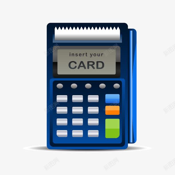 刷卡机png免抠素材_新图网 https://ixintu.com pos收银机 刷卡 消费