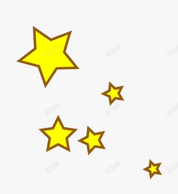 黄色小星星png免抠素材_新图网 https://ixintu.com 小星星 星星 星星素材 黄色 黄色星星