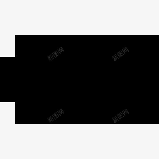 电池的黑色剪影图标png_新图网 https://ixintu.com 动力 工具 工具和器具 指出图标 电池 能源 黑色剪影