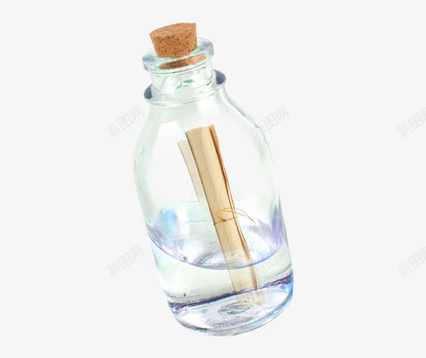透明漂流瓶png免抠素材_新图网 https://ixintu.com 漂流瓶 秘密 纸条 透明
