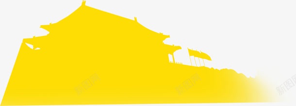 活动黄色建筑物png免抠素材_新图网 https://ixintu.com 建筑物 活动 黄色