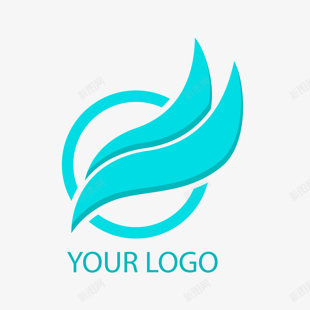 蓝色商务logopng免抠素材_新图网 https://ixintu.com 卡通logo 商业 商务 背景装饰 蓝色logo
