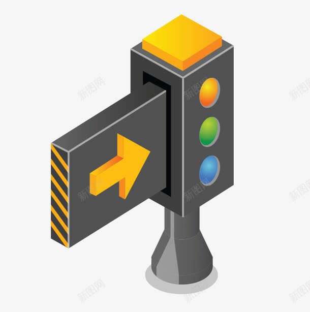 红路灯路标png免抠素材_新图网 https://ixintu.com 方向 标志 素材 道路警示路标矢量