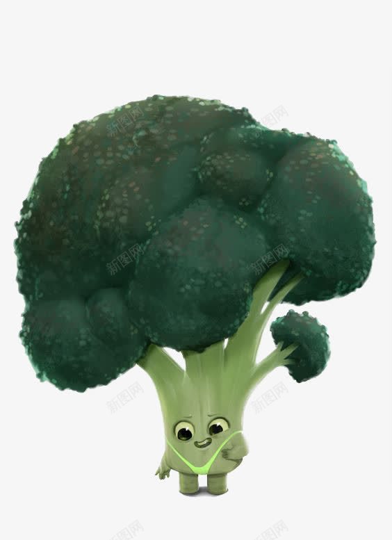 绿色菜花png免抠素材_新图网 https://ixintu.com 有机蔬菜 植物 绿色叶子 绿色食品 绿色食物 食材 食物