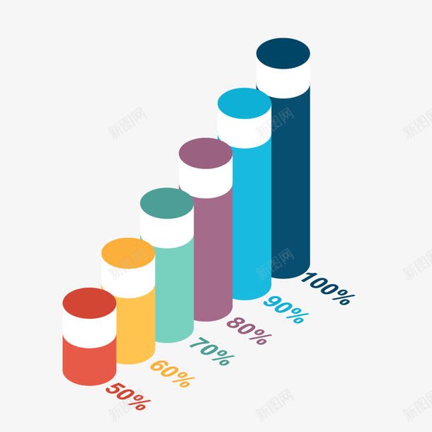 彩色柱体层级关系图png免抠素材_新图网 https://ixintu.com ppt 层级关系 层级关系图 彩色 柱体 统计