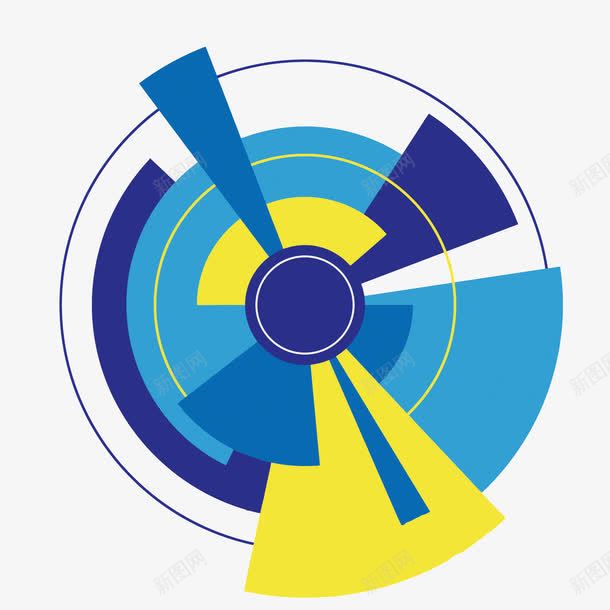 蓝色科技圆形png免抠素材_新图网 https://ixintu.com 几何PNG矢量图 几何免扣PNG图 卡通 手绘 矢量几何 科技 蓝色