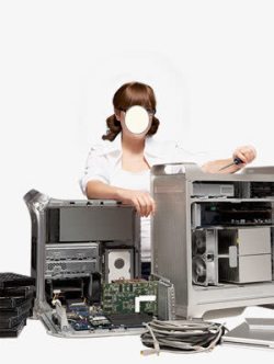 女人修电脑美女修理师高清图片