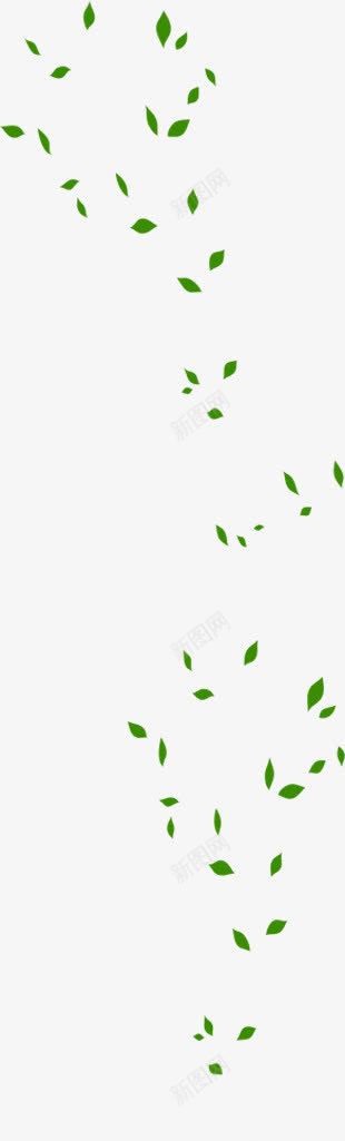 绿色树叶漂浮散落背景png免抠素材_新图网 https://ixintu.com 散落 树叶 漂浮 绿色 背景