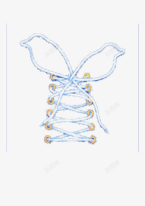 鞋带png免抠素材_新图网 https://ixintu.com 带子 蓝色 鞋带