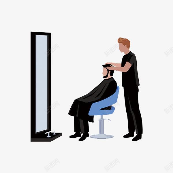 卡通理发png免抠素材_新图网 https://ixintu.com 剪发 卡通 手绘 理发 理发店 理发店宣传