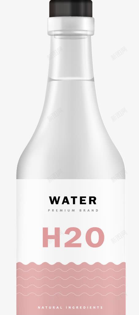 水瓶包装矢量图eps免抠素材_新图网 https://ixintu.com H2O 水瓶 矢量包装设计 空白水瓶 矢量图
