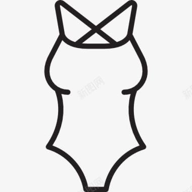 女性泳装图标图标