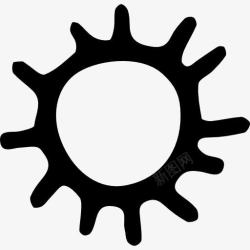 中世纪的太阳太阳图标高清图片