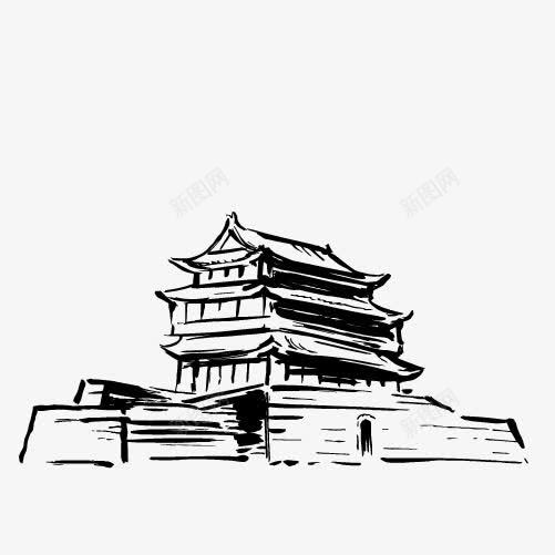 中国著名建筑png免抠素材_新图网 https://ixintu.com 中国 历史 古建筑 著名建筑
