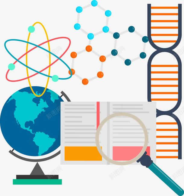 手绘化学课程矢量图ai免抠素材_新图网 https://ixintu.com 化学 学习 手绘 排列 知识 矢量图