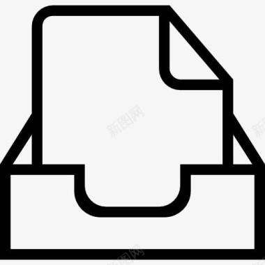 在收件箱界面文件托盘概述符号图标图标
