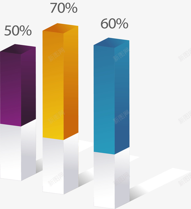 彩色立方体占比图表矢量图ai免抠素材_新图网 https://ixintu.com 占比图 占比图表 彩色图表 矢量png 立方体 立方体图表 矢量图