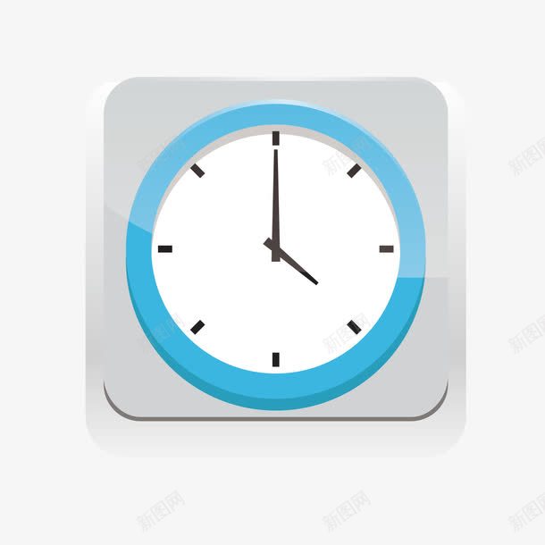 方形钟表png免抠素材_新图网 https://ixintu.com 圆弧 圆形 形状 指针 方形 日期 时间 钟表