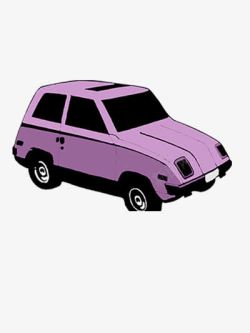 紫色的小汽车素材