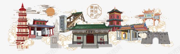 旅游景点庙宇古建筑图png免抠素材_新图网 https://ixintu.com 古建筑图 庙宇 旅游景点