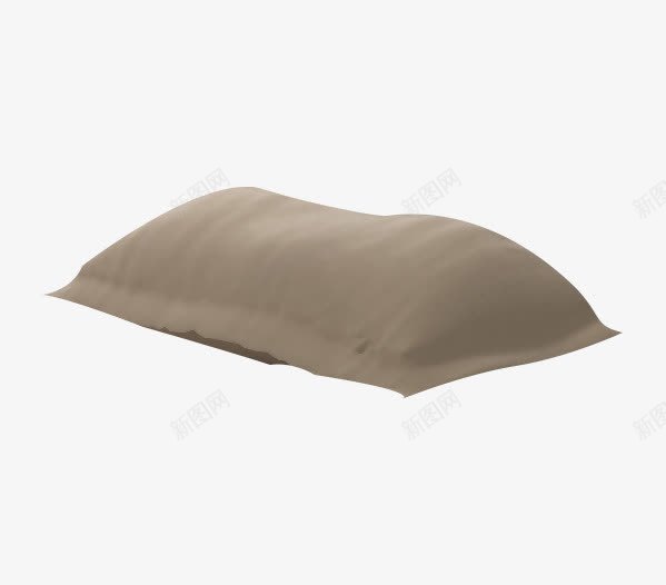 灰色枕头3Dpng免抠素材_新图网 https://ixintu.com 床上用品 枕头 枕头大战 睡觉 舒适 软软的