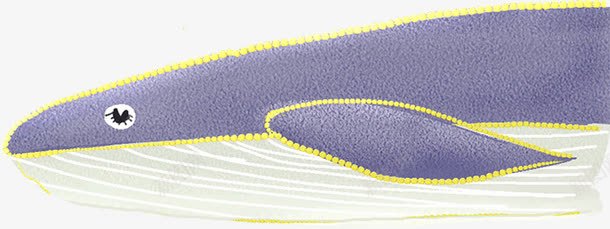 紫色手绘简约鲸鱼png免抠素材_新图网 https://ixintu.com 简约 紫色 鲸鱼