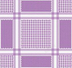 紫色几何花纹头巾素材