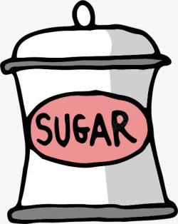 糖罐子卡通糖罐插画高清图片