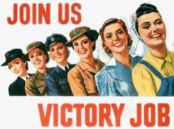 二战微笑妇女海报素材