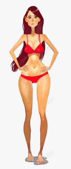 夏天穿比基尼的女孩比基尼美女高清图片
