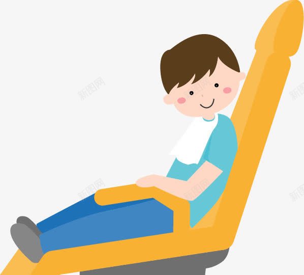 手绘躺椅png免抠素材_新图网 https://ixintu.com 休闲 儿童 手绘 躺椅