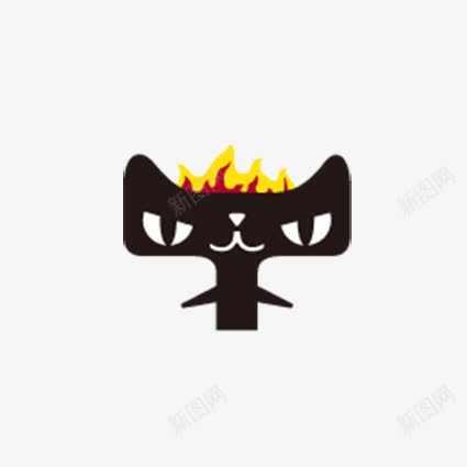 火冒三丈天猫png免抠素材_新图网 https://ixintu.com 卡通表情 天猫表情 表情 黑色