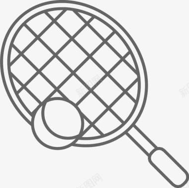 网球球拍球ResponsiveSportsIcons图标图标