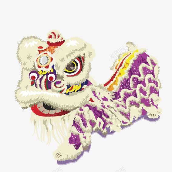 中国艺术舞狮矢量图ai免抠素材_新图网 https://ixintu.com 中国 舞狮 艺术 矢量图