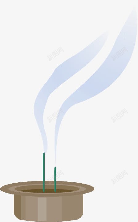 香火png免抠素材_新图网 https://ixintu.com 香火 香炉 香炉冒烟