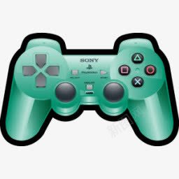 索尼Playstation绿色图标图标