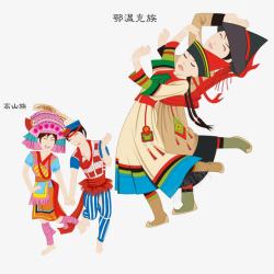 高山族少数民族舞蹈素材