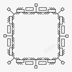 正方形图形素材