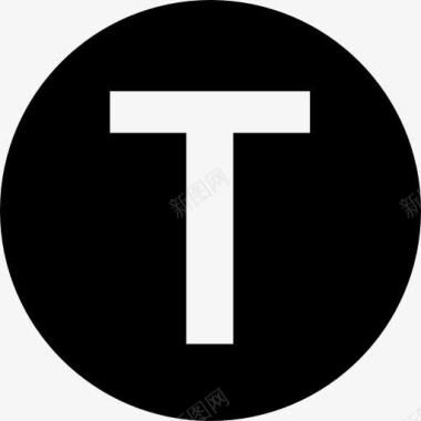 悉尼地铁标志的圆形符号图标图标