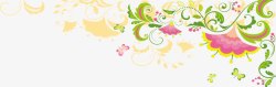 炫彩花纹图案素材