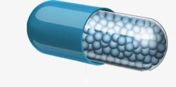 蓝色药品药物渐变蓝色西药高清图片