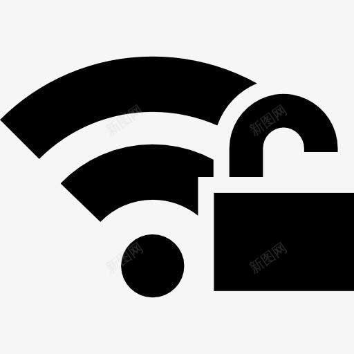 保护无线网络图标png_新图网 https://ixintu.com 挂锁 接口 无线 无线WiFi 网络