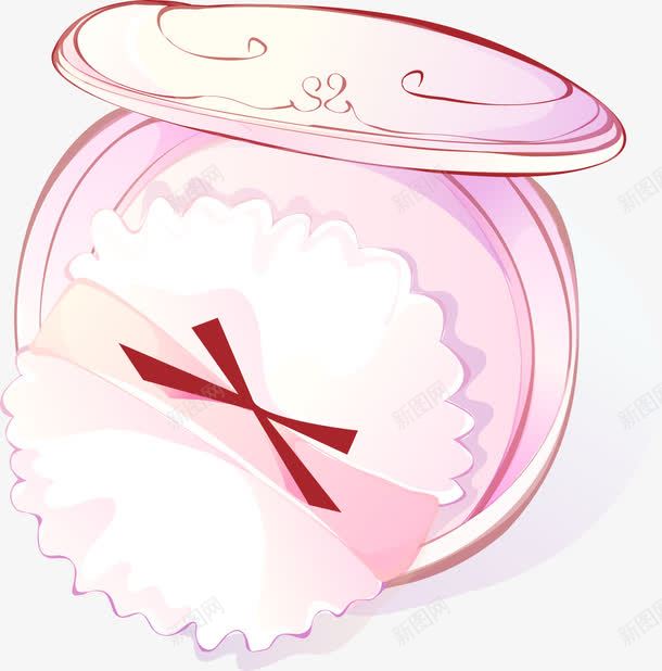 粉饼png免抠素材_新图网 https://ixintu.com 化妆品 生活用品 粉扑