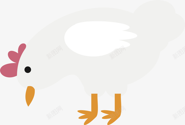 卡通母鸡矢量图ai免抠素材_新图网 https://ixintu.com 创意动物 动物 卡通 卡通动物 小动物 母鸡 矢量动物 矢量图